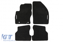image-5-Textile floor mats from the Horizon series by Frogum suitable for Ford Focus 2004-2011, set of 4 pieces, black