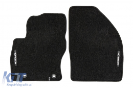 Textile floor mats from the Horizon series by Frogum suitable for Ford Focus 2004-2011, set of 4 pieces, black-image-6255077