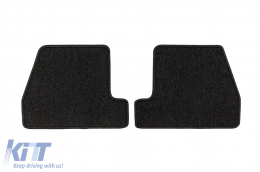 Textile floor mats from the Horizon series by Frogum suitable for Ford Focus 2010-2019, set of 4 pieces, black-image-6255085