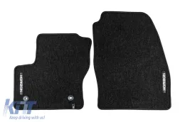 Textile floor mats from the Horizon series by Frogum suitable for Ford Grand C-Max 2010-2019, set of 4 pieces, black-image-6255091