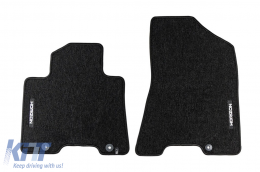 Textile floor mats from the Horizon series by Frogum suitable for Hyundai Tucson, Kia Sportage 2015-2020, set of 4 pieces, black-image-6255126