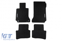 Textile floor mats from the Horizon series by Frogum suitable for Mercedes C class W204 sedan, S204 estate 2007-2014, set of 4 pieces, black - ABFMM6024788