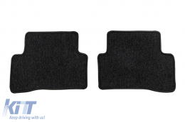 Textile floor mats from the Horizon series by Frogum suitable for Mercedes C class W205 sedan, S205 estate 2014-2021, set of 4 pieces, black-image-6255176