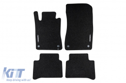 image-20-Textile floor mats from the Horizon series by Frogum suitable for Mercedes E class W211 sedan, S211 estate 2002-2009, set of 4 pieces, black