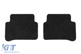 Textile floor mats from the Horizon series by Frogum suitable for Mercedes E class W212 2009-2016, CLS C218 2010-2018, set of 4 pieces, black-image-6255190