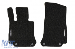Textile floor mats from the Horizon series by Frogum suitable for Mercedes GLC X254 after 2022, set of 4 pieces, black-image-6255196