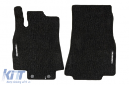 Textile floor mats from the Horizon series by Frogum suitable for Mercedes A class W169 2004-2011, set of 4 pieces, black-image-6255203