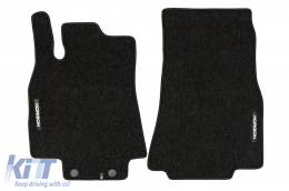 Textile floor mats from the Horizon series by Frogum suitable for Mercedes B class W245 2005-2011, set of 4 pieces, black-image-6255210