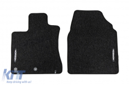 Textile floor mats from the Horizon series by Frogum suitable for Nissan Qashqai 2006-2013, set of 4 pieces, black-image-6255217