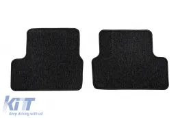 Textile floor mats from the Horizon series by Frogum suitable for Nissan Qashqai 2006-2013, set of 4 pieces, black-image-6255218