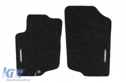 Textile floor mats from the Horizon series by Frogum suitable for Opel Zafira C 2012-2019, set of 4 pieces, black-image-6255241