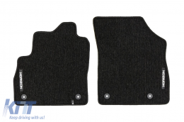 Textile floor mats from the Horizon series by Frogum suitable for Opel Astra K 2015-2022, set of 4 pieces, black-image-6255255