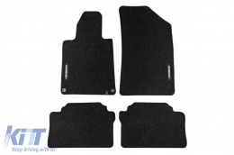 image-2-Textile floor mats from the Horizon series by Frogum suitable for Peugeot 508 2010-2018, set of 4 pieces, black