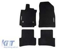 image-5-Textile floor mats from the Horizon series by Frogum suitable for Renault Clio 2012-2020, set of 4 pieces, black