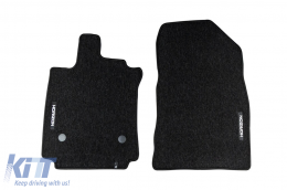 Textile floor mats from the Horizon series by Frogum suitable for Renault Clio 2012-2020, set of 4 pieces, black-image-6255297