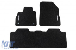 image-7-Textile floor mats from the Horizon series by Frogum suitable for Renault Espace 2014-2022, set of 3 pieces, black