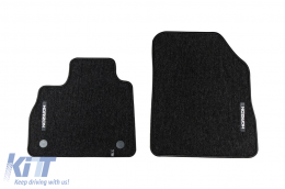 Textile floor mats from the Horizon series by Frogum suitable for Renault Espace 2014-2022, set of 3 pieces, black-image-6255311