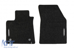 Textile floor mats from the Horizon series by Frogum suitable for Renault Megane after 2016, set of 4 pieces, black-image-6255332