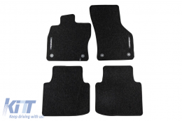Textile floor mats from the Horizon series by Frogum suitable for Skoda Superb 2015-2023, set of 4 pieces, black - ABFMS6024816