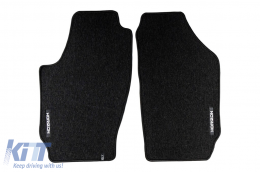 Textile floor mats from the Horizon series by Frogum suitable for Skoda Fabia 1999-2008, set of 4 pieces, black-image-6255364