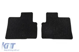 Textile floor mats from the Horizon series by Frogum suitable for Toyota Corolla Verso 2004-2009, set of 4 pieces, black-image-6255386