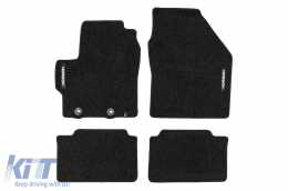 Textile floor mats from the Horizon series by Frogum suitable for Toyota Yaris Cross after 2021, set of 4 pieces, black - ABFMT6024823