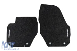 Textile floor mats from the Horizon series by Frogum suitable for Volvo XC60 2008-2014, set of 4 pieces, black-image-6255431