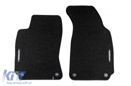 Textile floor mats from the Horizon series by Frogum suitable for Volkswagen Passat B5 1996-2005, set of 4 pieces, black-image-6255461