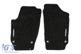 Textile floor mats from the Horizon series by Frogum suitable for Volkswagen Passat B6 2005-2010, Passat B7 2010-2014, set of 4 pieces, black-image-6255468