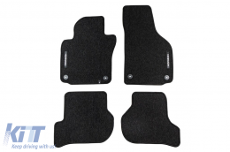 image-0-Textile floor mats from the Horizon series by Frogum suitable for Volkswagen Golf 5 2003-2008, Golf 6 2008-2013, Jetta 2005-2010, Scirocco 2008-2017, Skoda Octavia 2004-2012, Seat Leon 2006-2012, set 