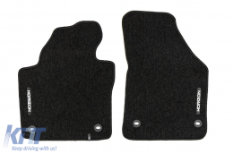 Textile floor mats from the Horizon series by Frogum suitable for Volkswagen Touran 2003-2015, set of 4 pieces, black-image-6255503