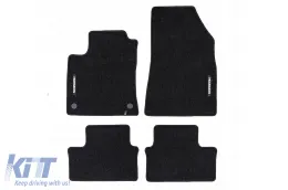 image-8-Textile floor mats from the Horizon series by Frogum suitable for Renault Clio E-Tech V, Clio V after 2019, set of 4 pieces, black
