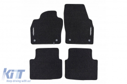 image-10-Textile floor mats from the Horizon series by Frogum suitable for Skoda Kamiq after 2019, set of 4 pieces, black