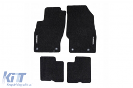 image-14-Textile floor mats from the Horizon series by Frogum suitable for Opel Corsa D 2006-2014, Corsa E 2014-2019, set of 4 pieces, black