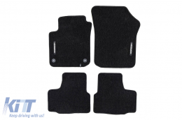 image-16-Textile floor mats from the Horizon series by Frogum suitable for Volkswagen UP! 2011-2023, Skoda CitiGO, Seat Mii 2011-2019, set of 4 pieces, black
