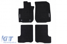 image-30-Textile floor mats from the Horizon series by Frogum suitable for Dacia Sandero 2016-2020, set of 4 pieces, black
