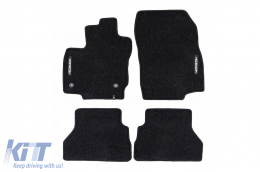 Textile floor mats from the Horizon series by Frogum suitable for Ford B-MAX 2012-2017, set of 4 pieces, black - ABFMF6024865