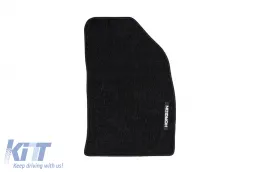 Textile floor mats from the Horizon series by Frogum suitable for Ford Fiesta 2005-2008, Fusion 2005-2012, set of 4 pieces, black-image-6255628