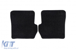 Textile floor mats from the Horizon series by Frogum suitable for Ford Fiesta 2005-2008, Fusion 2005-2012, set of 4 pieces, black-image-6255629