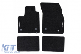 image-2-Textile floor mats from the Horizon series by Frogum suitable for Ford Focus after 2018, set of 4 pieces, black