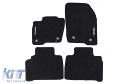 Textile floor mats from the Horizon series by Frogum suitable for Ford Galaxy, S-MAX 2014-2023, set of 4 pieces, black - ABFMF6024870