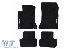 image-6-Textile floor mats from the Horizon series by Frogum suitable for Mercedes A class W176 2012-2018, set of 4 pieces, black