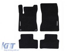 Textile floor mats from the Horizon series by Frogum suitable for Mercedes A class W177, B class W247 after 2018, set of 4 pieces, black - ABFMM6024873