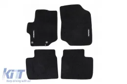 image-9-Textile floor mats from the Horizon series by Frogum suitable for Citroen C-Elysee 2012-2022, Peugeot 301 after 2012, set of 4 pieces, black