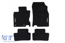 Textile floor mats from the Horizon series by Frogum suitable for Renault Kadjar 2015-2022, set of 4 pieces, black - ABFMR6024878