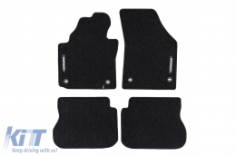 image-16-Textile floor mats from the Horizon series by Frogum suitable for Volkswagen Caddy 2003-2020, set of 4 pieces, black