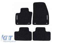 Textile floor mats from the Horizon series by Frogum suitable for Volvo XC40 after 2017, set of 4 pieces, black - ABFMV6024885