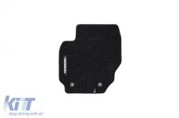 Textile floor mats from the Horizon series by Frogum suitable for Volvo V70, Volvo XC70 2007-2016, set of 4 pieces, black-image-6255719
