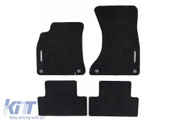 image-25-Textile floor mats from the Horizon series by Frogum suitable for Audi A5 Sportback 8T 2009-2016, set of 4 pieces, black