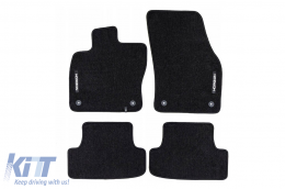 image-29-Textile floor mats from the Horizon series by Frogum suitable for Audi Q2 after 2020, set of 4 pieces, black